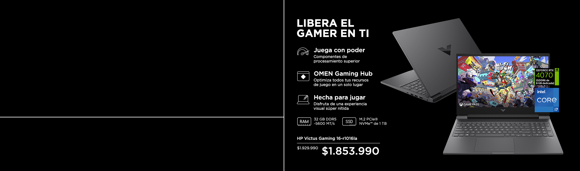 LIBERA EL GAMER EN TI. Juega con poder. Componentes de proce...
