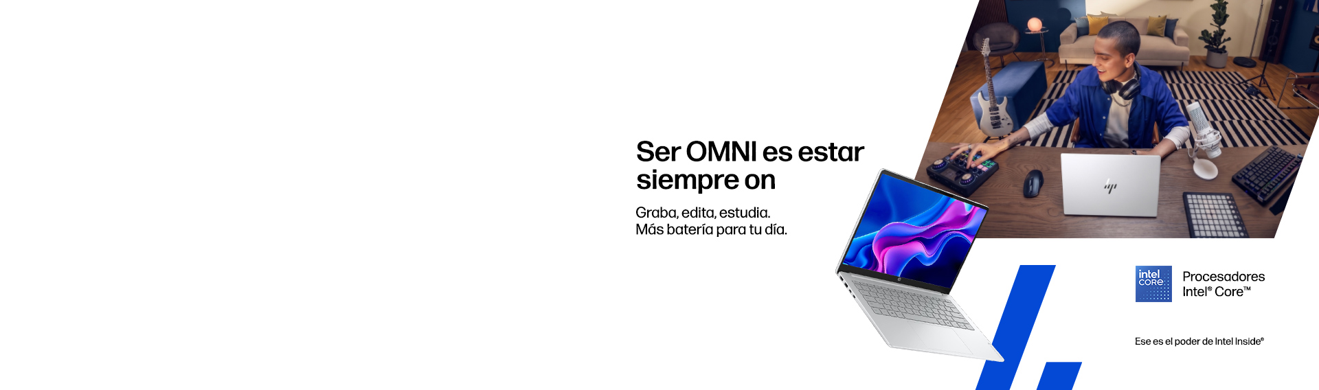 Ser OMNI es estar siempre on. Graba, edita, estudia. Mas bat...