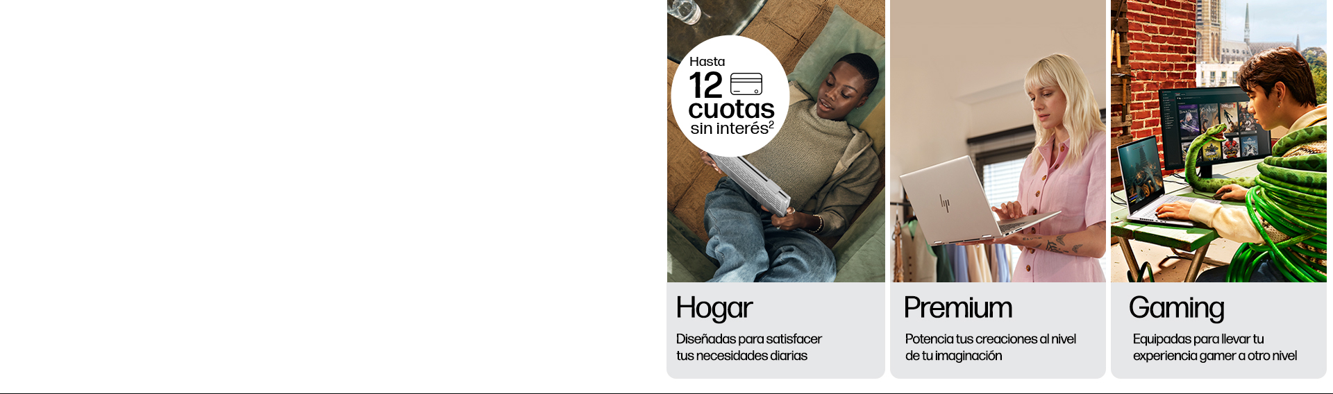 Hasta 12 cuotas sin interés. Collage de imágenes de personas...