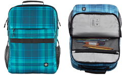 Complementa tu d&iacute;a con estilo. Mochila HP Campus XL Tartan. Backpacks. Azul. Guarda todo en su lugar. Ahorra 71%. Ll&eacute;vatela por solo $9.990