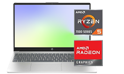 Notebook HP 15-fc0079la con Procesador AMD Ryzen &trade; 5. Potencia y precio imbatible. RAM de 8 GB. SSD de 512 GB