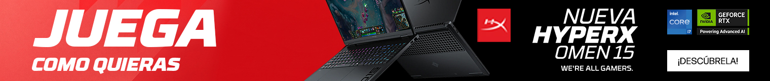 Juega como quieras. 2 vistas de la Nueva HyperX Omen15. Procesador Intel Core i7. NVIDIA&reg; GeForce RTX&trade; 5060. haz clic para descubrirla.