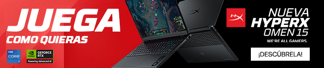 Juega como quieras. 2 vistas de la Nueva HyperX Omen15. Procesador Intel Core i7. NVIDIA&reg; GeForce RTX&trade; 5060. haz clic para descubrirla.