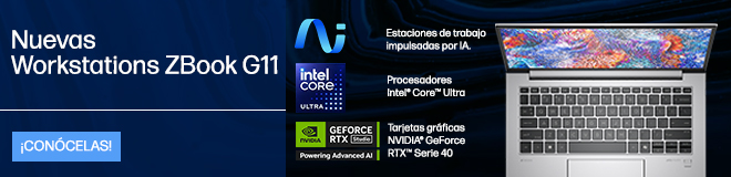 Nuevas Workstations ZBook G11. Estaciones de trabajo impulsadas por IA. Procesadores Intel® Core™ Ultra. Tarjetas gráficas NVIDIA® GeForce RTX™ Serie 40. Hasta 12 cuotas sin interés.  Consulta términos y condiciones en:  https://www.hp.com/cl-es/shop/promociones-terminos-condiciones
