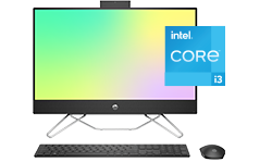 Fotografía de una Desktop 24-cb1023la con ícono de Procesador Intel® Core™ i3 de 12.ª generación