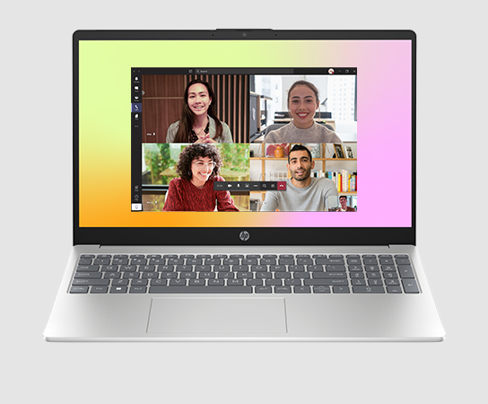 Fotograf&iacute;a de una Notebook HP 15-fd0252la con aplicaci&oacute;n en ...