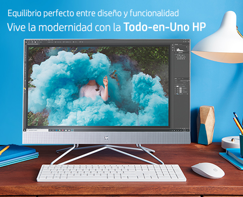 Vive la modernidad con la Todo-en-Uno HP.